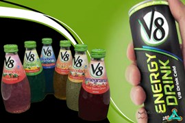 اعطای نمایندگی فروش و پخش نوشیدنی (نوشابه انرژی زا ، تخم شربتی و ویتامین سی) برند V8
